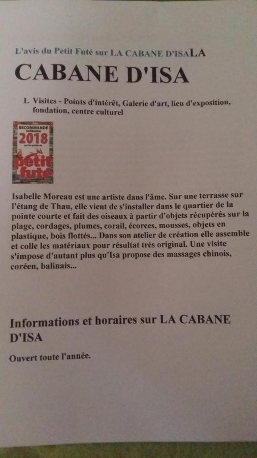 La Cabane D'Isa Sète Exteriér fotografie
